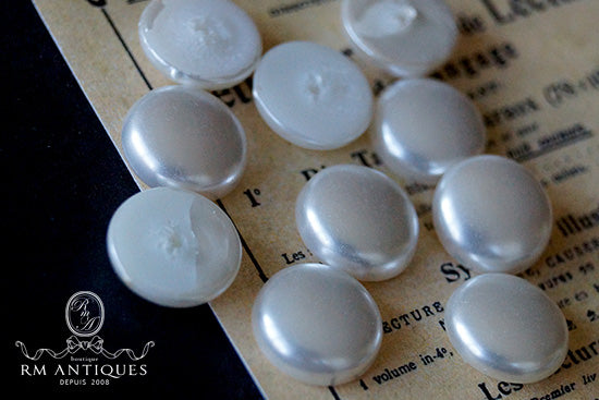 VP-2239 13mm ヴィンテージ プラスチックカボション パールカボション ラウンド