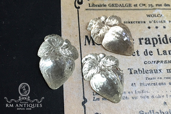 VP-3427 20x14mm 西ドイツヴィンテージ ストロベリー ガラスカボション