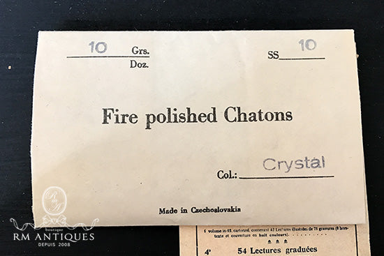 VPL-3953 1444粒 SS10 チェコヴィンテージ クリアガラス ラインストーン