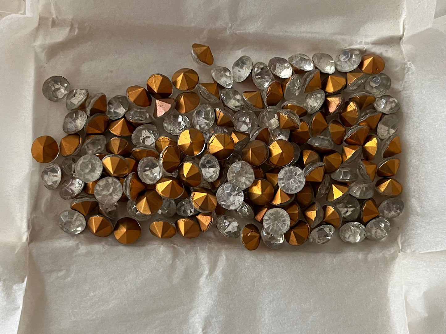 VPL-8995 1 Full Pack 144pcs Original Package 40SS Czech Vintage Clear glass