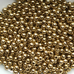 GP-4468-A 2.4mm 1000 Pcs New Brass Bead