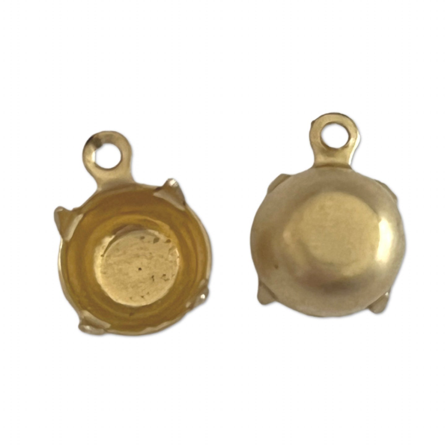 GP-115 39SS 8mm Raw Brass Setting Round Setting Rhinestone