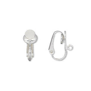 GP-4574 Earrings Clip on silver 5mm