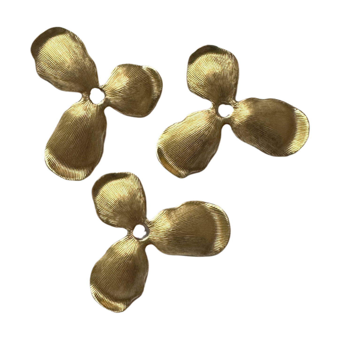 GC-0002 Stamping Findings Flower 25mm USA Raw Brass