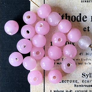 VP-4303 7mm Japan Vintage Pink Round glass Bead