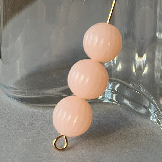 VP-8600 10mm West German Vintage Light Coral Acrylic Bead