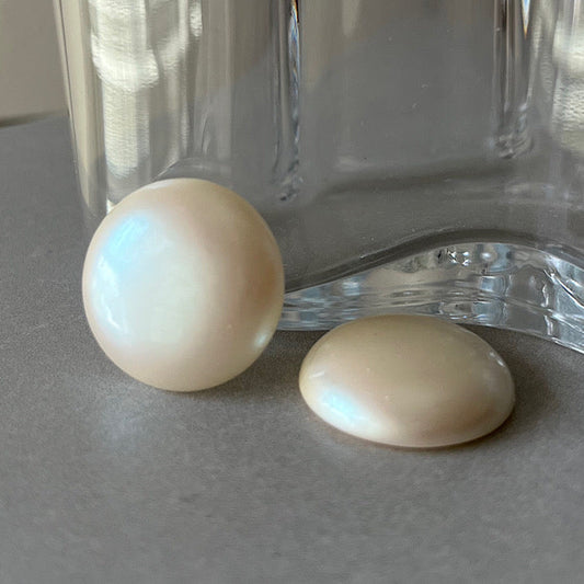 VPL-8867 23mm JapanVintage lucite Cabochon pearl Cabochon Round